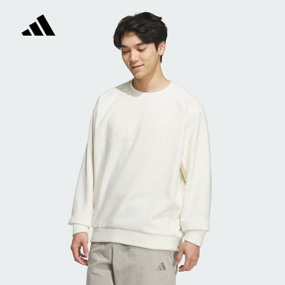 adidas阿迪达斯男子休闲卫衣 LOOSE半开襟套头衫KR0221