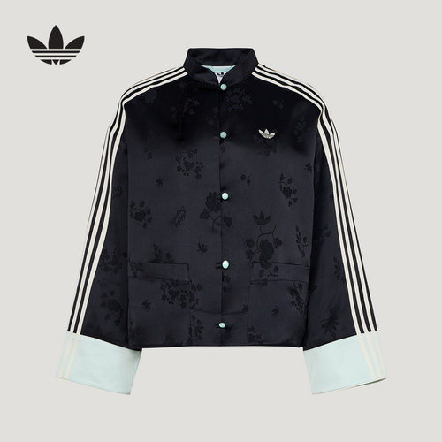 adidas阿迪达斯三叶草新中式提花运动夹克2026夏女梭织外套KY5741