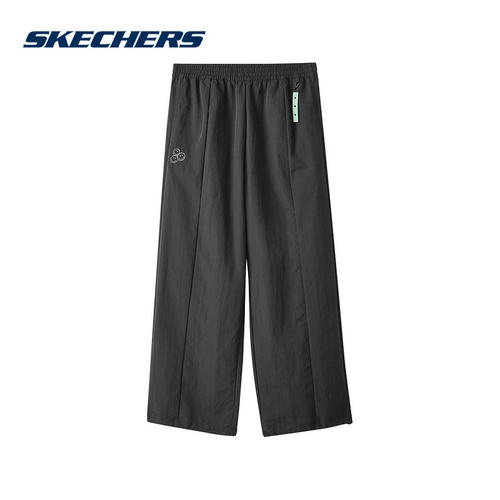 Skechers斯凯奇冬季新款男宽松休闲裤舒适梭织长裤 L424M153-0018