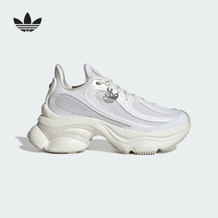 adidas阿迪达斯三叶草女OZVENUZ浮蝶鞋经典复古厚底运动鞋HQ2676