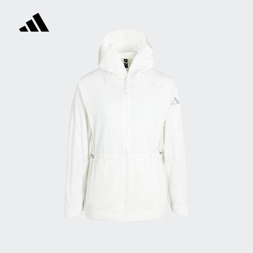 adidas阿迪达斯夏新款女梭织凉感拒水防泼运动休闲连帽外套JM8828