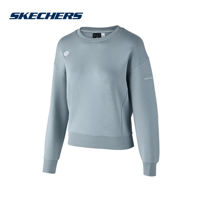 SKECHERS(斯凯奇)|（新款）2024春女针织套头卫衣 P124W004-02P4