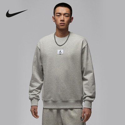 Jordan耐克运动卫衣男秋冬新款宽松休闲圆领针织套头衫FV7260-050