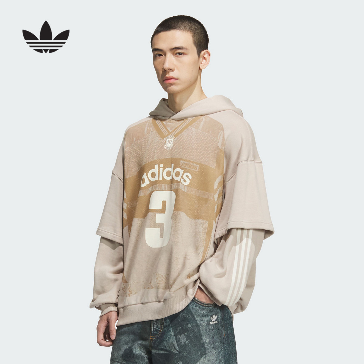 adidas阿迪达斯三叶草新款毛圈布运动连帽男卫衣套头衫 KC2608,运动服/休闲服装,运动卫衣/套头衫,淘宝优惠券,粉丝福利购,淘宝优惠卷