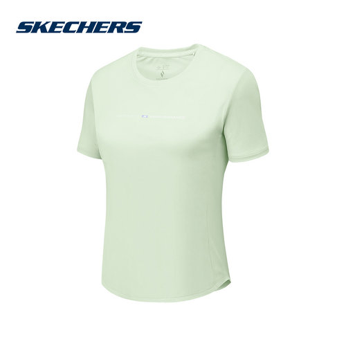 Skechers斯凯奇夏女休闲T恤宽松舒适运动短袖 P225W020/05FU