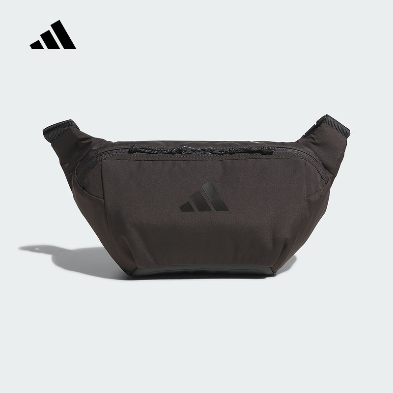 adidas阿迪达斯新款轻自重肩带可调节腰包男女骑行斜挎包KF0