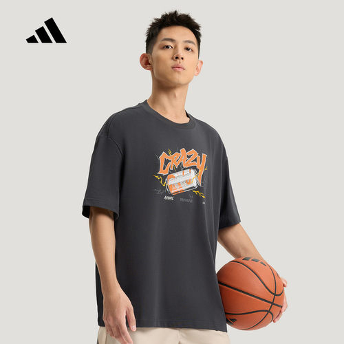 adidas阿迪达斯半袖上衣2026夏男篮球运动大号舒适短袖T恤 KS7846