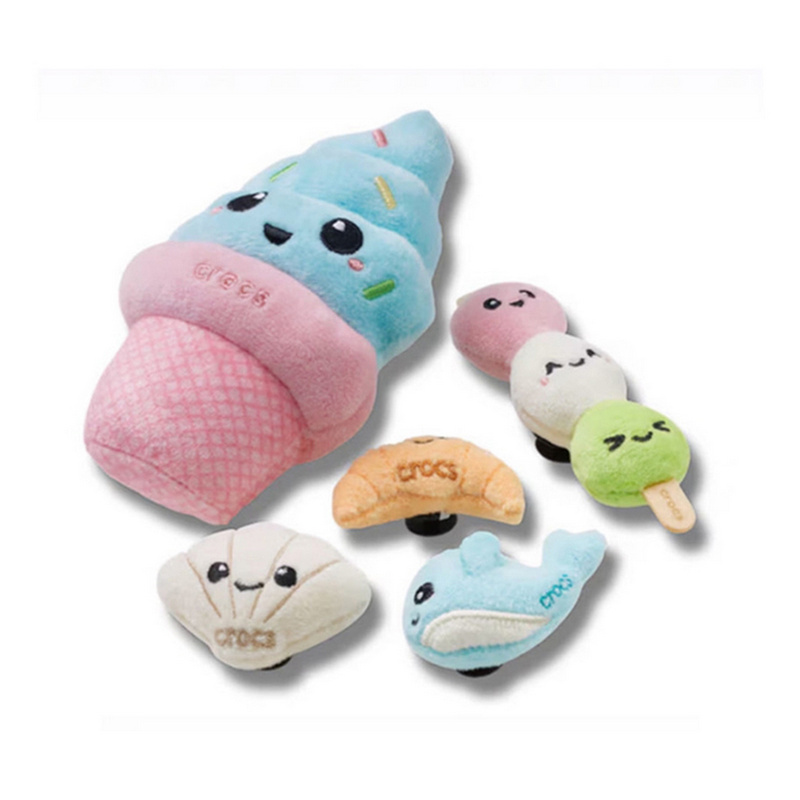 CROCS(卡骆驰)中性款梦幻毛绒玩具五件套配件CR10015712