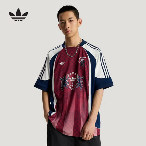 adidas阿迪达斯三叶草2026夏男球衣风宽松运动短袖T恤上衣 KY2161
