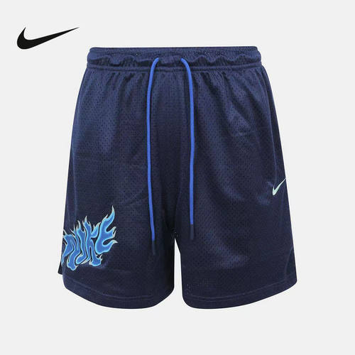 NIKE耐克男子运动短裤夏季火焰印花透气篮球训练五分裤IW1203-410