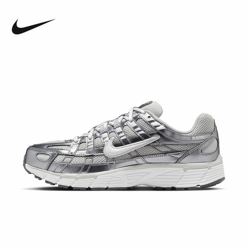 Nike耐克女鞋P-6000银灰色运动休闲鞋网面复古老爹鞋