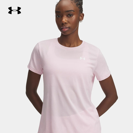 UA安德玛2025年春季新款女子运动健身训练速干短袖T恤1384231-647