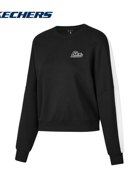 SKECHERS|（新款）2024冬女针织套头卫衣 P424W108-0018