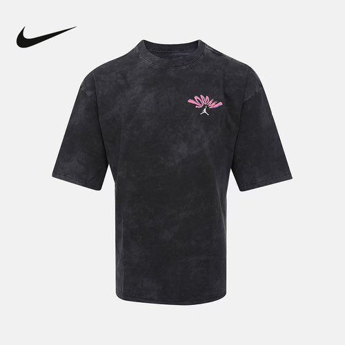 NIKE耐克男短袖夏新款Jordan宽松运动复古做旧图案T恤 IF3119-010
