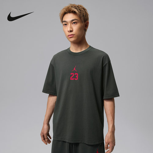 NIKE耐克Jordan男子短袖做旧传奇23号棉质运动休闲T恤 IW2015-015