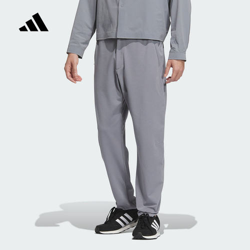 adidas阿迪达斯武宗系列凉感锥形休闲裤夏男针织长裤JM0987