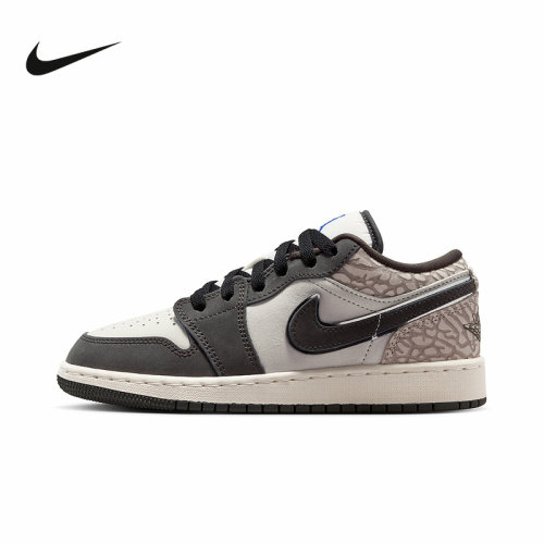 NIKE耐克女鞋大童鞋AIR JORDAN 1 LOW运动训练篮球鞋IU2269-100