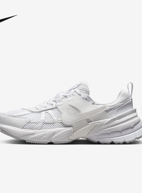 NIKE耐克运动休闲鞋V2K RUN白色复古跑鞋网面老爹鞋FD0736-113
