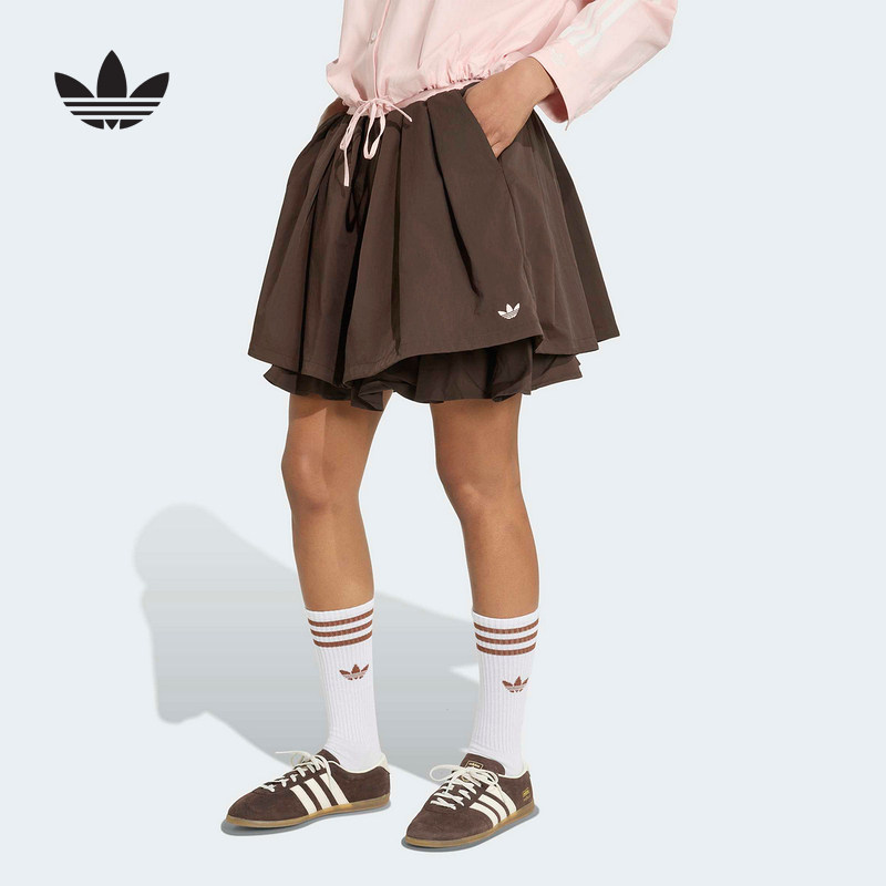 阿迪达斯adidas正品女士裙子半身裙2026秋季新款休闲时尚裙KX6895