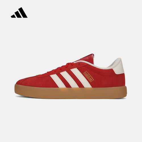 adidas阿迪达斯VL COURT 3.0红色复古德训鞋男女休闲板鞋 KI5079