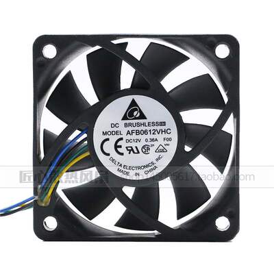 台达 6015 12V 0.36A 6CM/厘米 4线 CPU 机箱风扇 AFB0612VHC