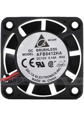 原装台达DELTA 12V 0.14A 4010 4CM双滚珠轴承散热风扇 AFB0412HA