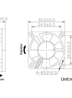 SYMBANG D3010V5HB(N1) DC 5V 0.16A 3厘米直流散热风扇