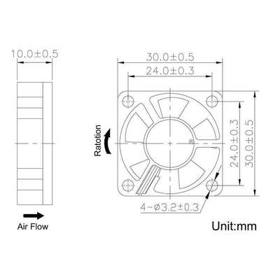 SYMBANG D3010V5HB(N1) DC 5V 0.16A 3厘米直流散热风扇