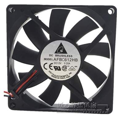 原装台达 AFB0812HB 12V 0.20A 8015 8厘米 双滚珠 服务器风扇