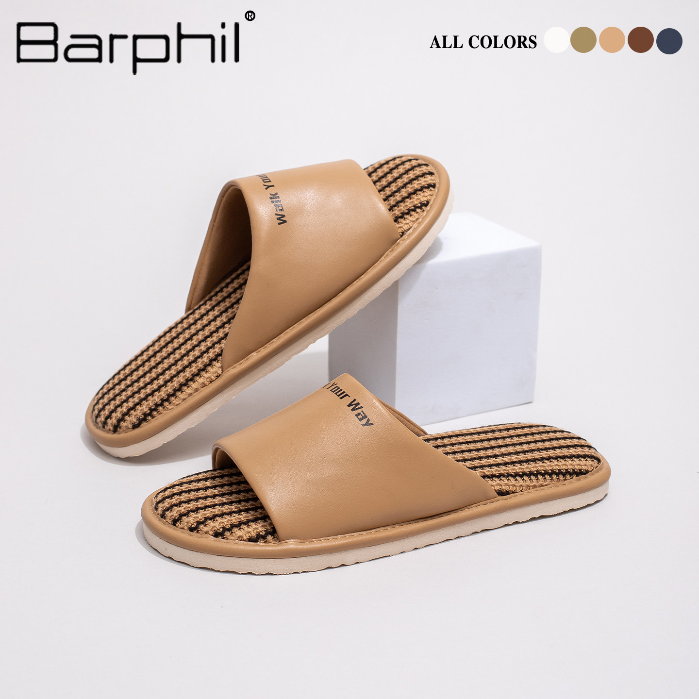 Barphil拖鞋男室内家居2026年新款凉拖鞋透气舒适软底一字拖情侣,居家布艺,居家凉拖/凉鞋,淘宝优惠券,粉丝福利购,淘宝优惠卷
