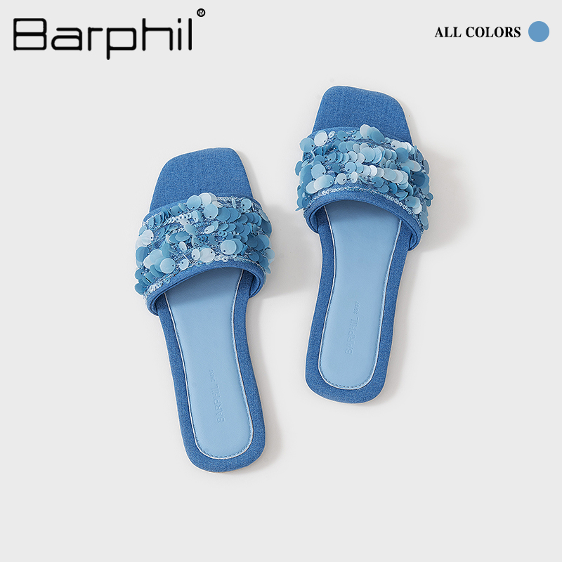 Barphil凉拖鞋女外穿2025新款女士防滑软底时尚绝美凉鞋一字拖
