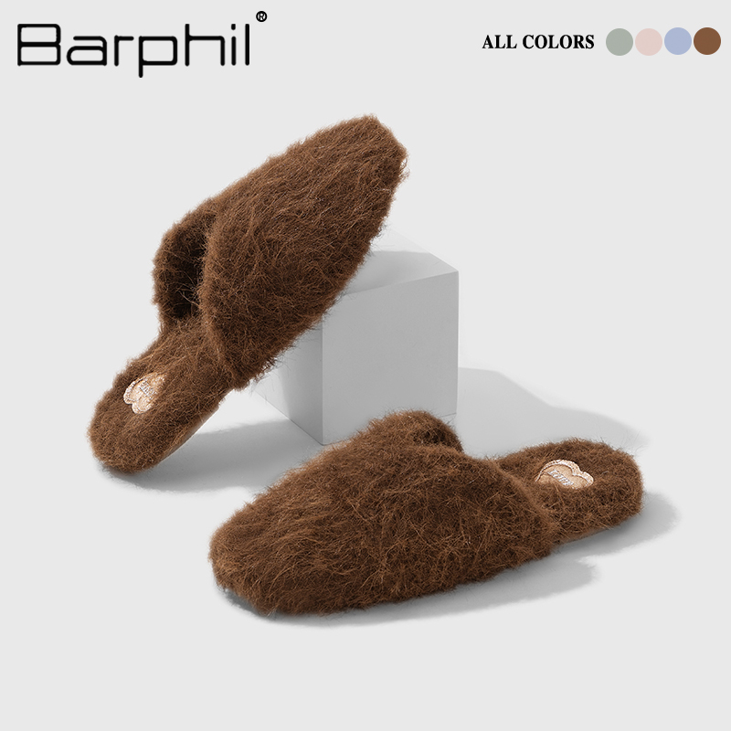Barphil棉拖鞋女2025年新款时尚高级感包头防滑保暖穆勒棉拖秋冬