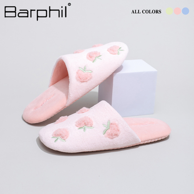 Barphil拖鞋女士室内家居2025秋冬新款包头家用保暖静音防滑轻便