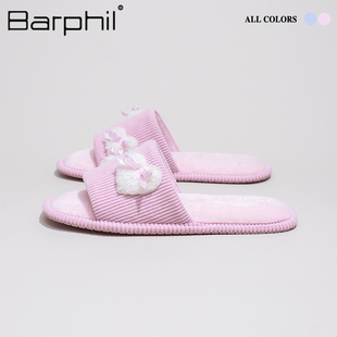 Barphil拖鞋 室内家居软底透气蝴蝶结甜美舒适静音 女2025新款 秋季