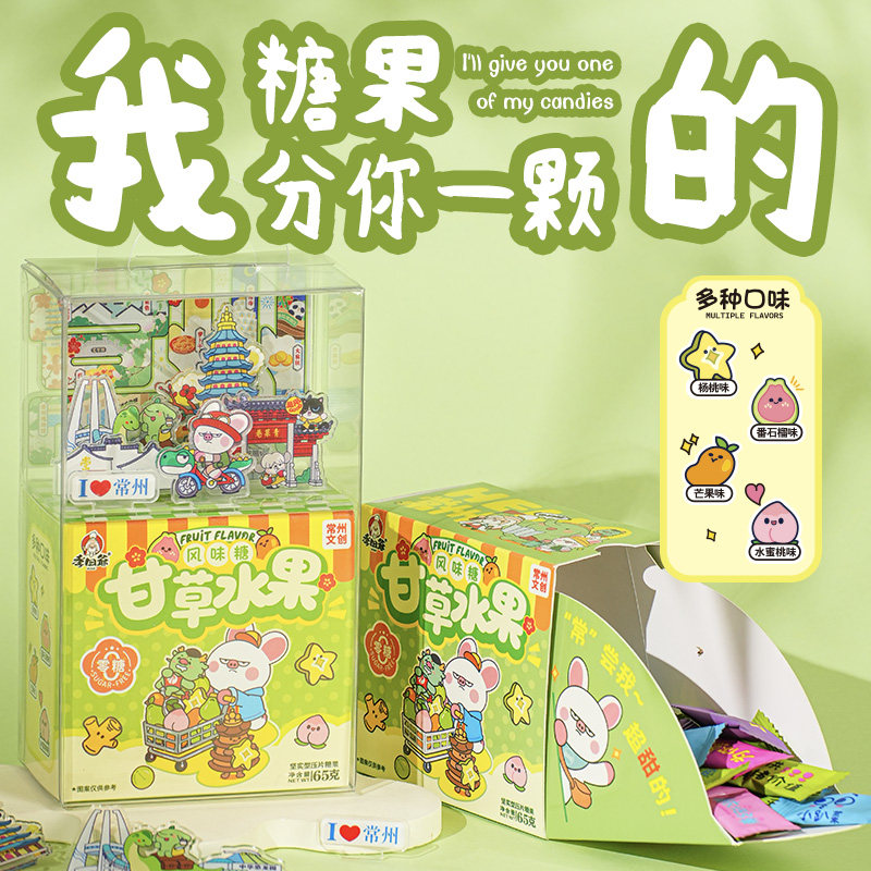 常州文创甘草水果糖礼盒图片