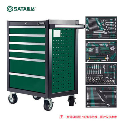 世达（SATA）368件通用机修工具车组套+6抽屉工具车09931