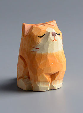 晴碧琳（Qbily）木雕摆件创意礼品手可爱桌面办公室工摆件女生妇