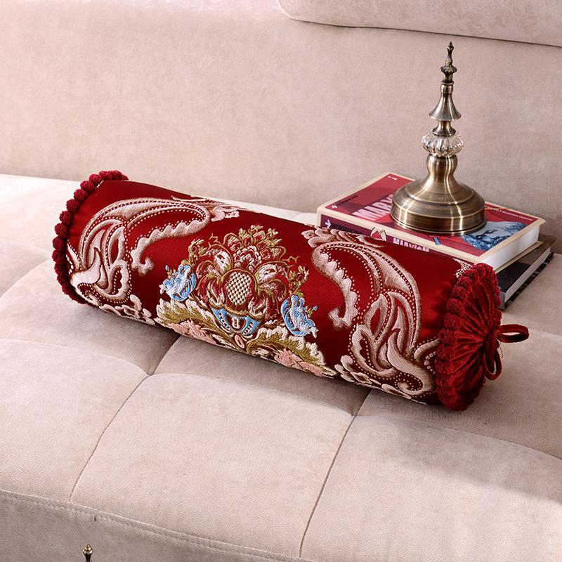 仟丝贝糖果枕圆形圆柱形单人护颈枕圆枕头沙发扶手靠垫荞麦枕芯幸