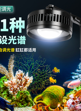 鱼缸筒灯水草灯2025新款鱼缸灯专用全光谱溪流缸智能手机爆藻灯