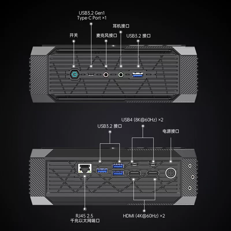 MinisForum Mingfan HX99G Light Pursuit RX 6600M Mini Small Small Computer Large 3A Game