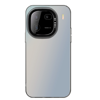 适用iqoo12彩银镭射纯色手机壳