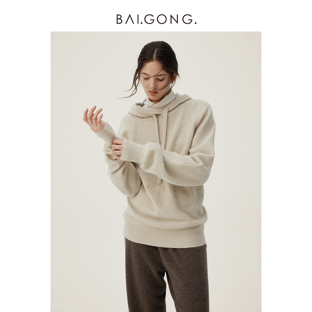 白弓Italy进口绵羊毛毛衣卫衣