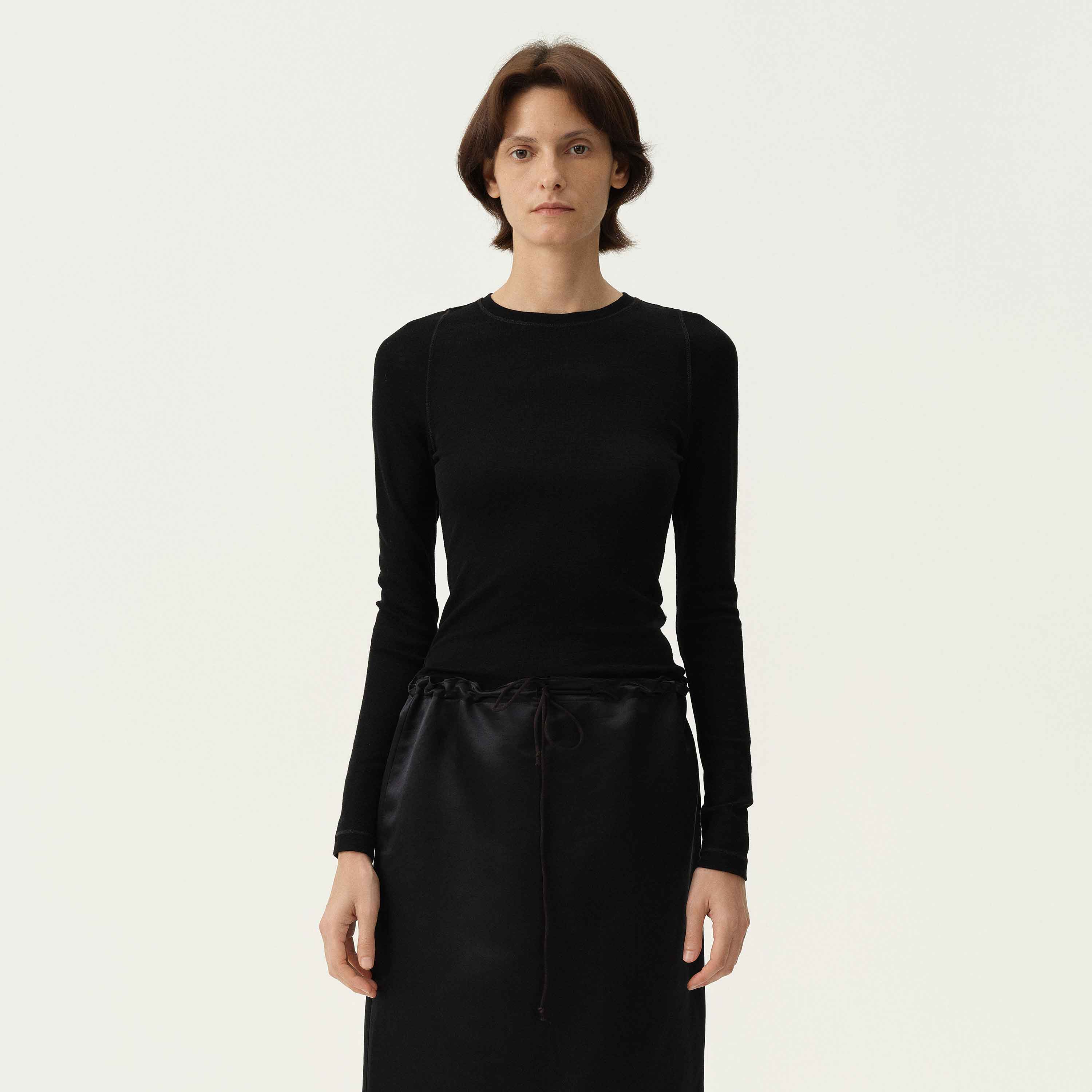 白弓白弓进口100%羊毛针织衫