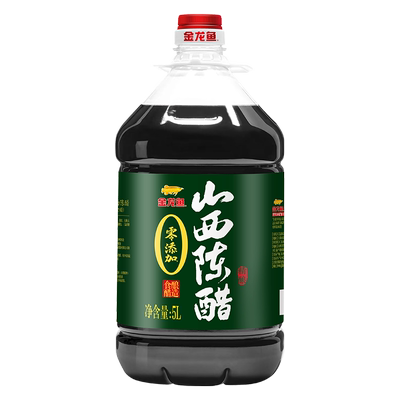 金龙鱼0添加山西陈醋5L大桶4.5度纯粮酿造食醋家用商用饺子凉菜醋