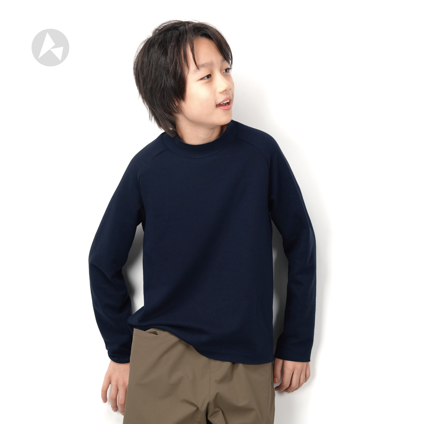 heim立领抓绒衫秋冬新款加厚保暖简约T恤儿童男童女童中大童学生