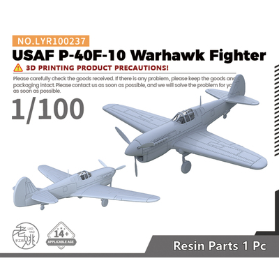 LYR100237 1/100 军事模型 美国 P-40F-10 战鹰 战斗机  1pc