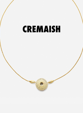CREMAISH陀螺绕皮项链