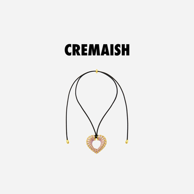 CREMAISH爱心绕皮项链