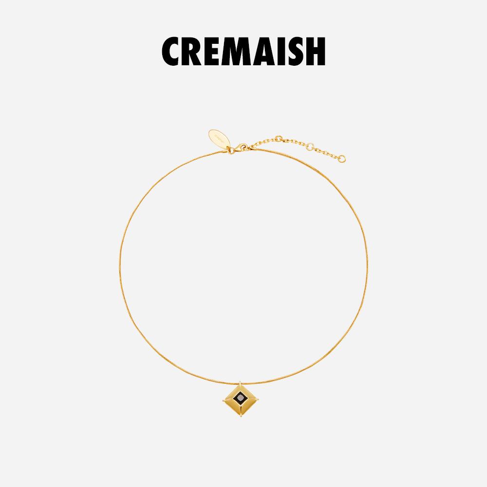 CREMAISH铜镀18k金Louvre项链