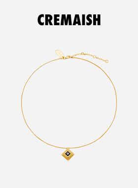 CREMAISH铜镀18k金Louvre项链